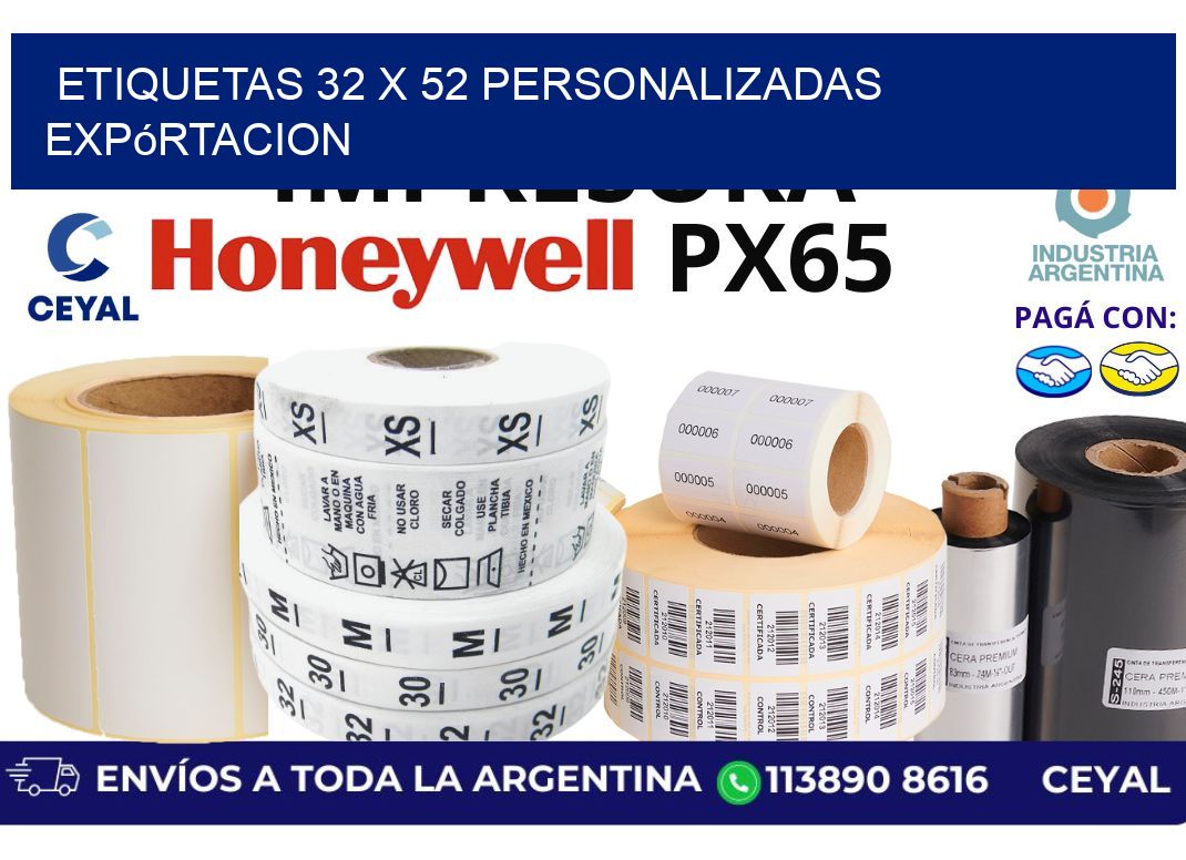 etiquetas 32 x 52 personalizadas expórtacion
