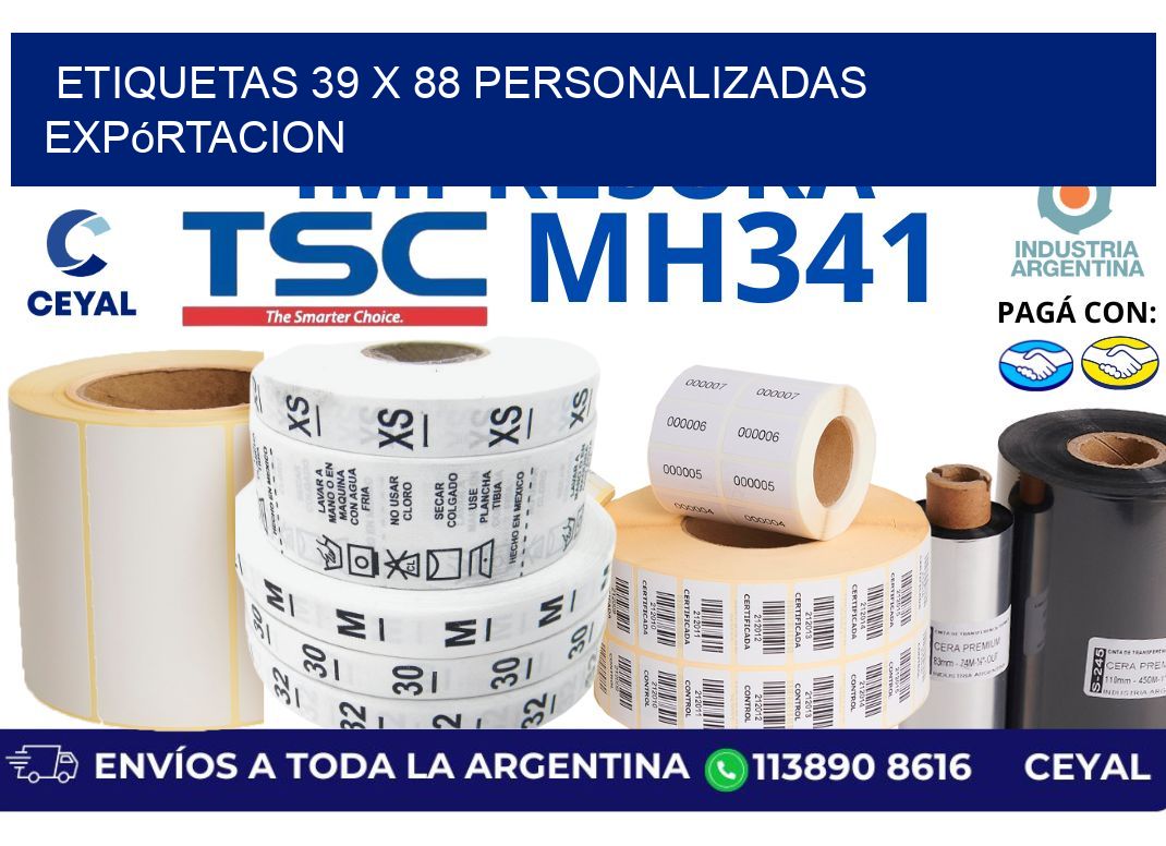 etiquetas 39 x 88 personalizadas expórtacion