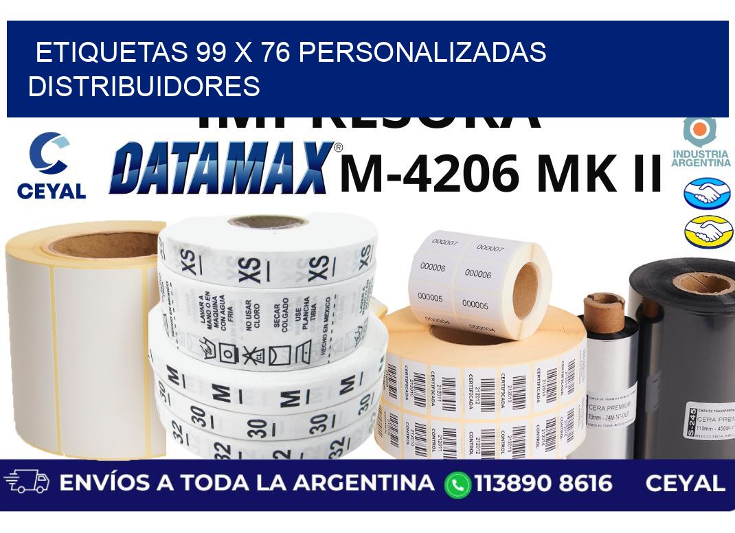 etiquetas 99 x 76 personalizadas distribuidores