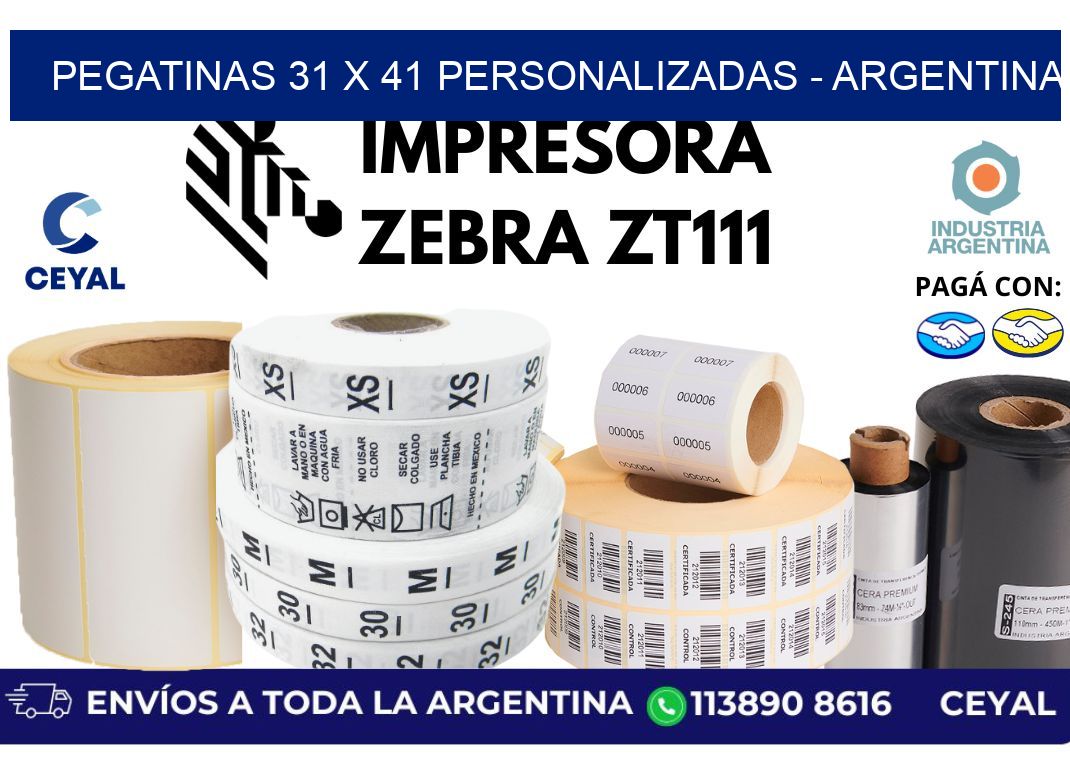 pegatinas 31 x 41 personalizadas – Argentina