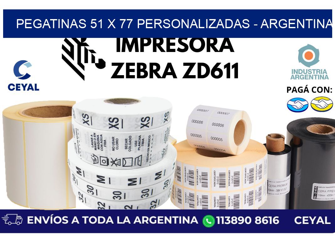 pegatinas 51 x 77 personalizadas – Argentina