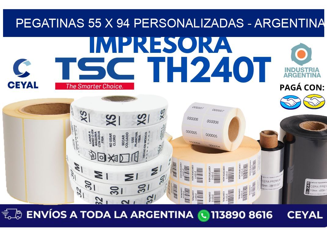 pegatinas 55 x 94 personalizadas - Argentina