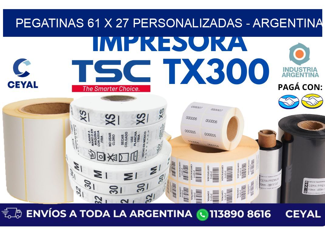 pegatinas 61 x 27 personalizadas - Argentina