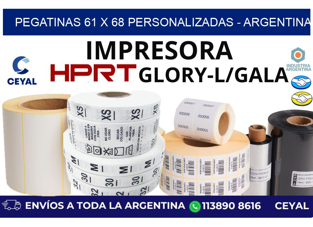 pegatinas 61 x 68 personalizadas - Argentina