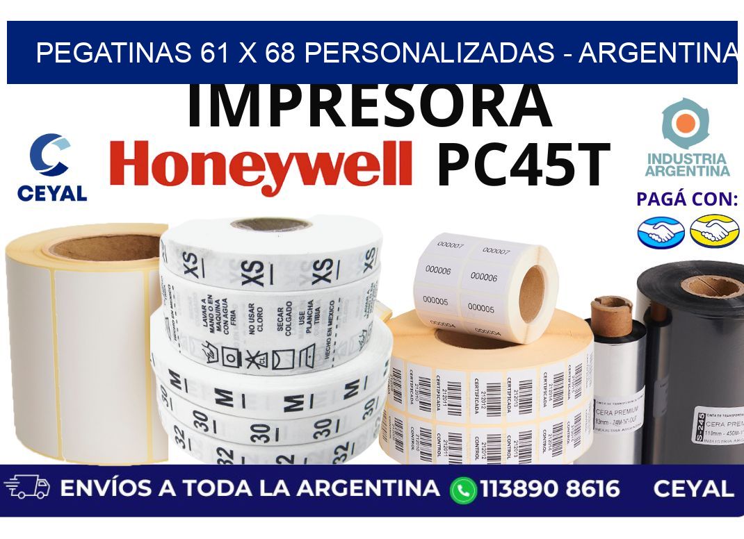 pegatinas 61 x 68 personalizadas – Argentina