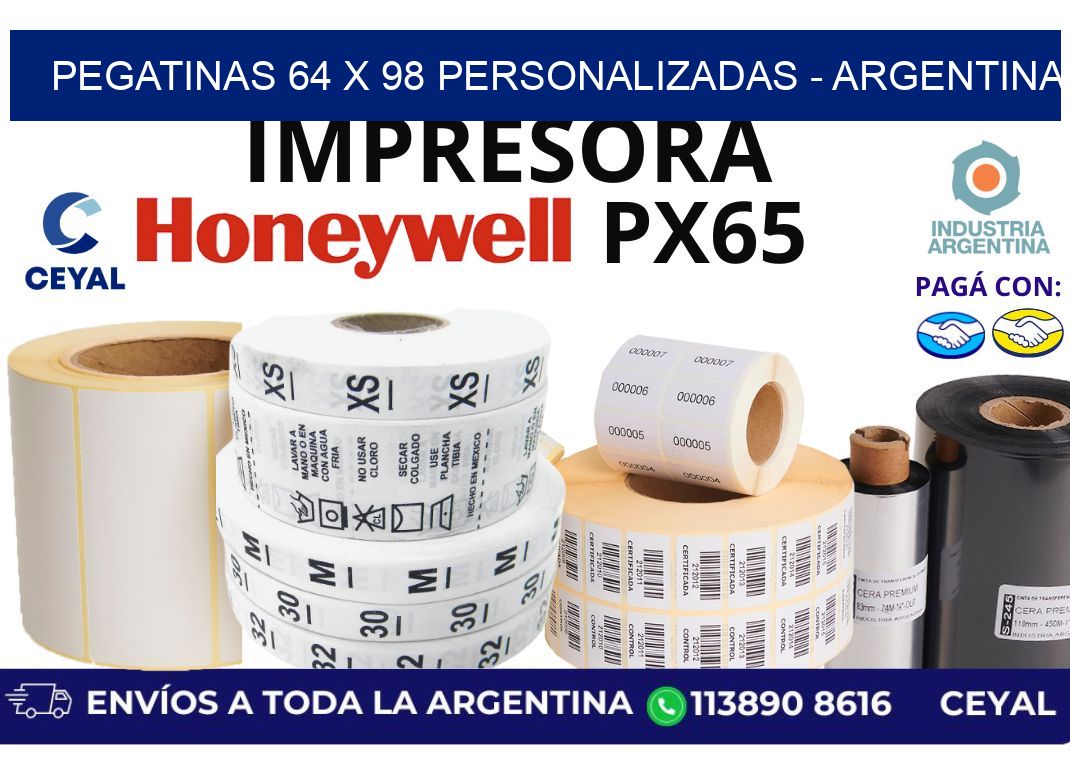 pegatinas 64 x 98 personalizadas - Argentina