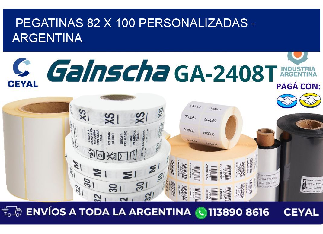 pegatinas 82 x 100 personalizadas - Argentina