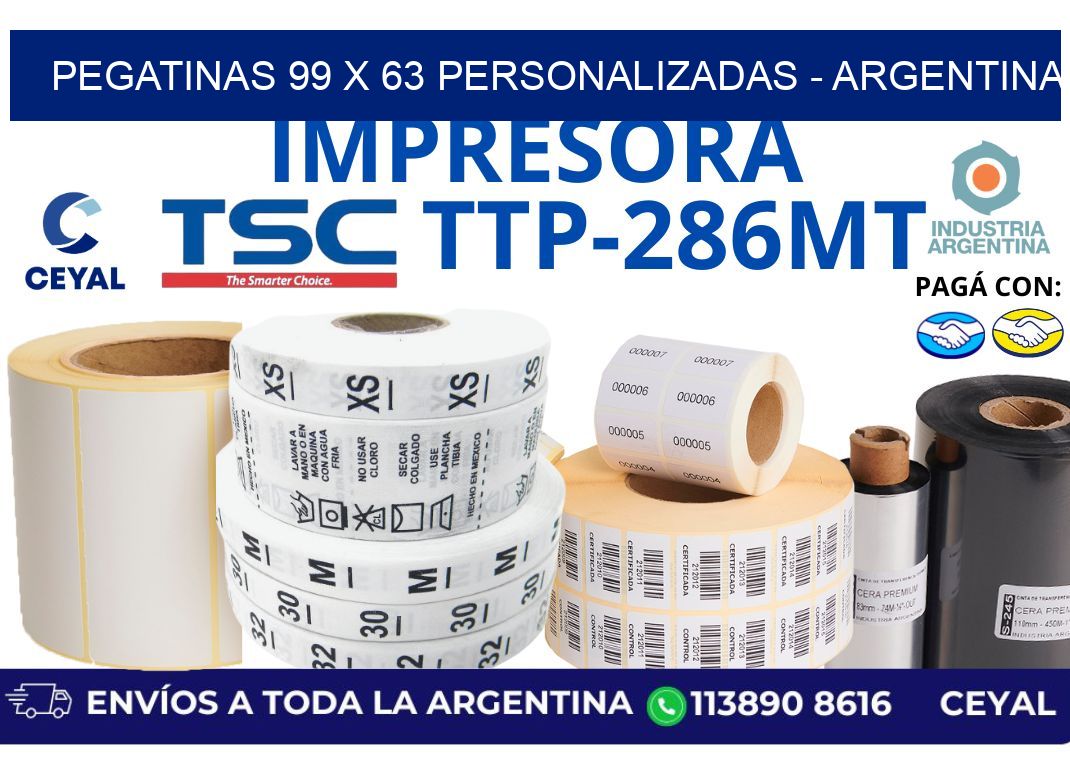 pegatinas 99 x 63 personalizadas – Argentina
