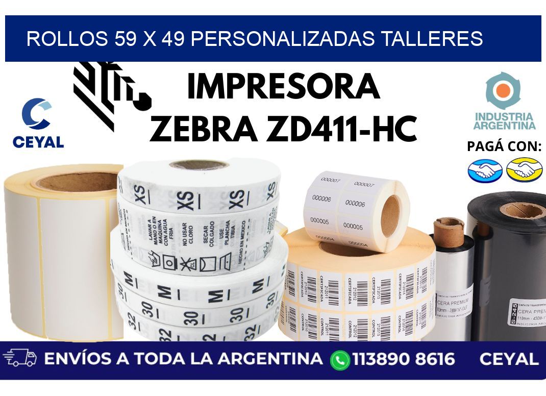 rollos 59 x 49 personalizadas talleres