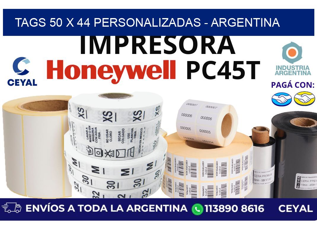 tags 50 x 44 personalizadas – Argentina