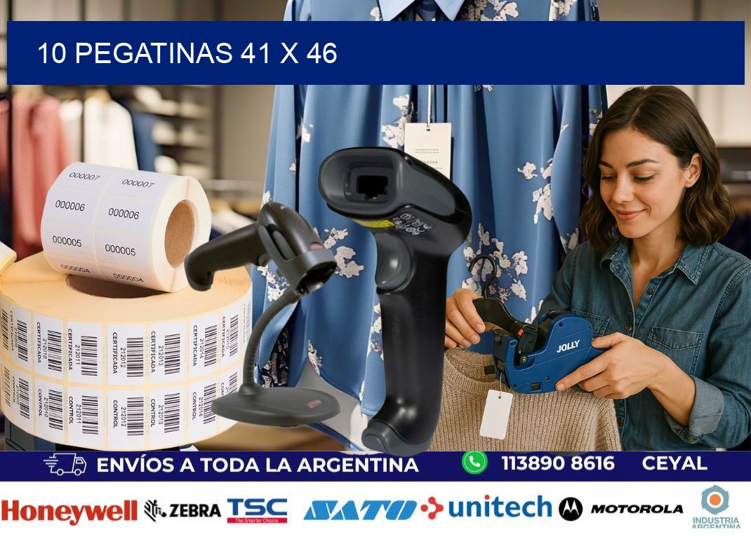 10 PEGATINAS 41 x 46