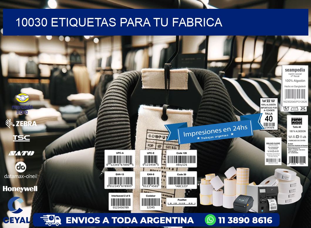 10030 etiquetas para tu fabrica