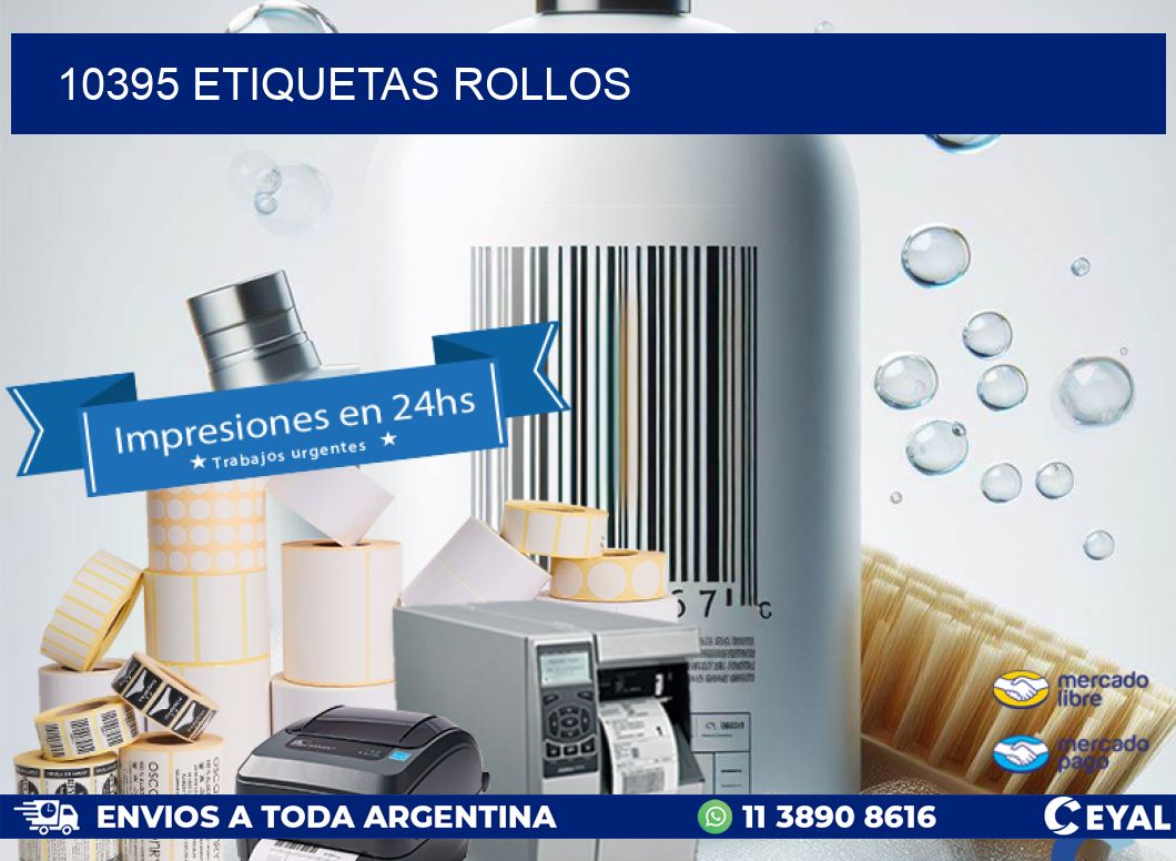10395 etiquetas rollos
