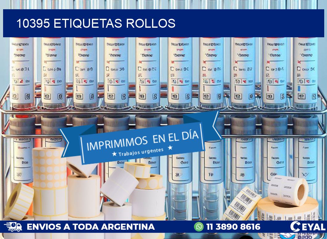 10395 etiquetas rollos