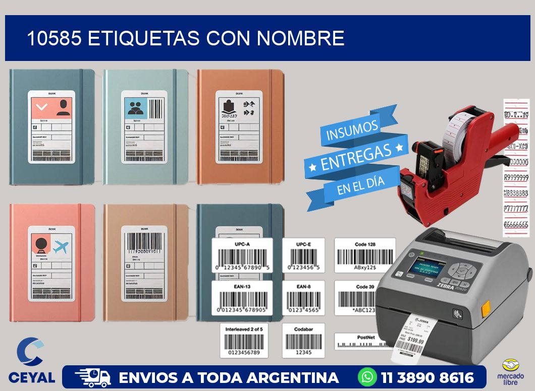 10585 etiquetas con nombre
