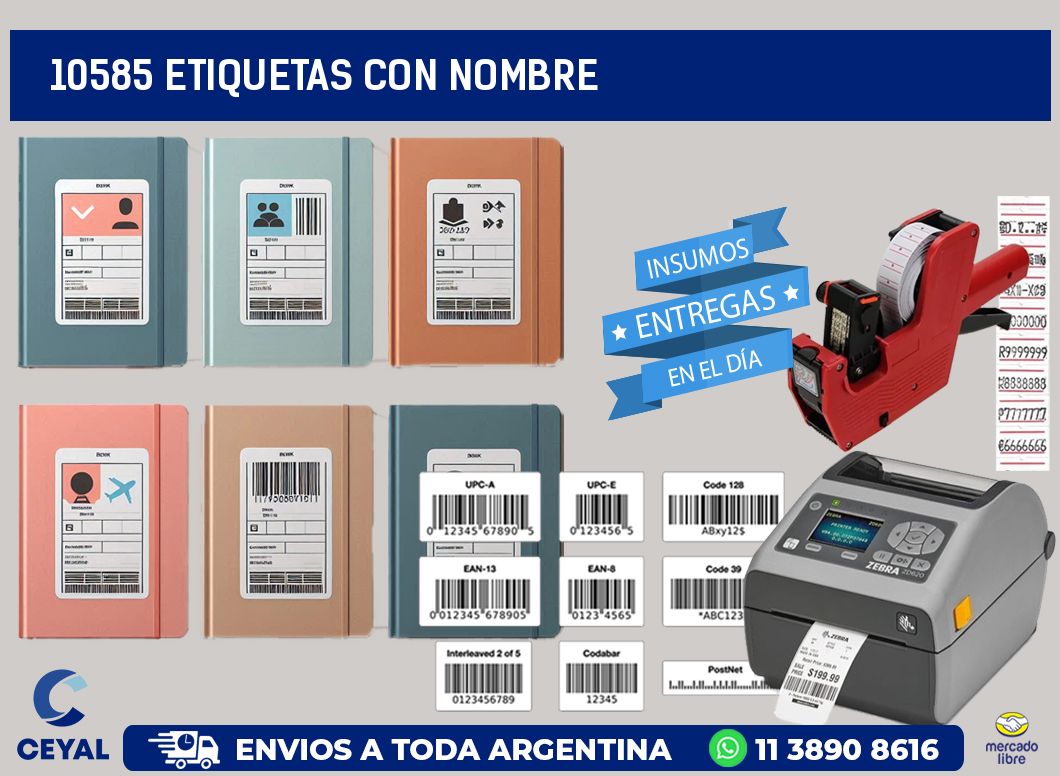 10585 etiquetas con nombre