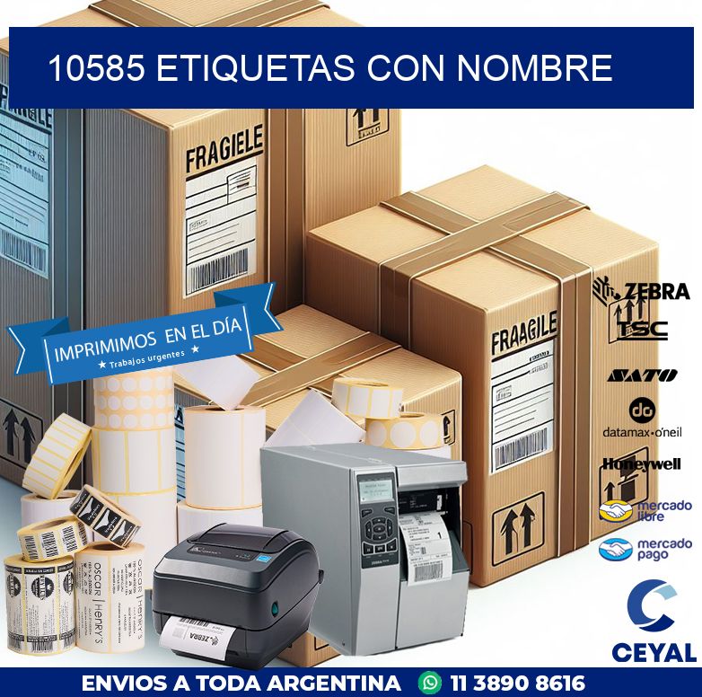 10585 etiquetas con nombre