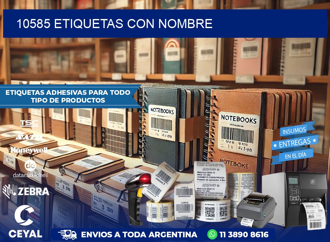 10585 etiquetas con nombre