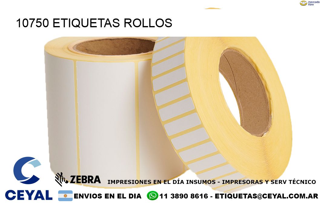 10750 etiquetas rollos