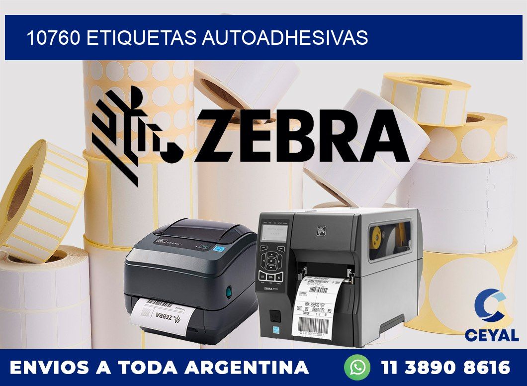 10760 etiquetas autoadhesivas