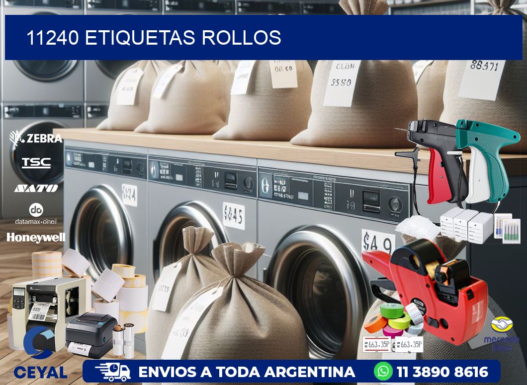 11240 etiquetas rollos