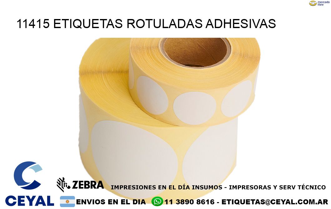 11415 etiquetas rotuladas adhesivas