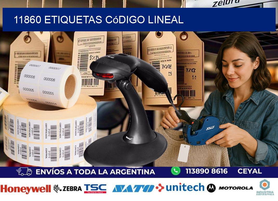 11860 Etiquetas código lineal
