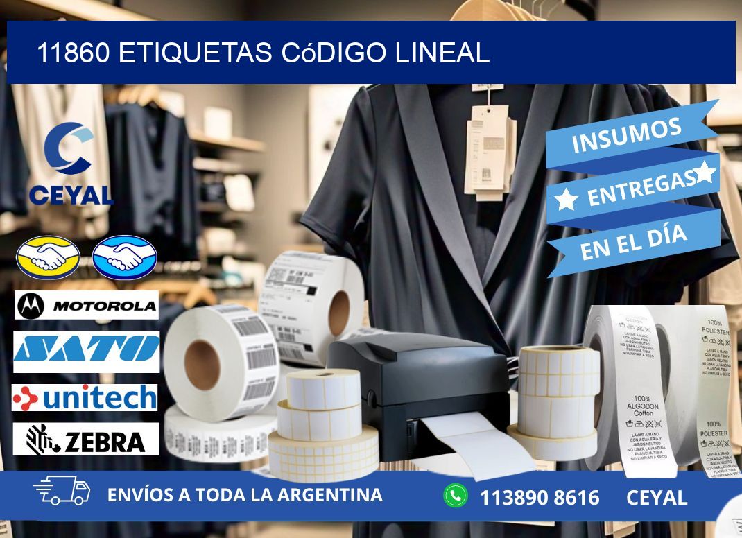 11860 Etiquetas código lineal