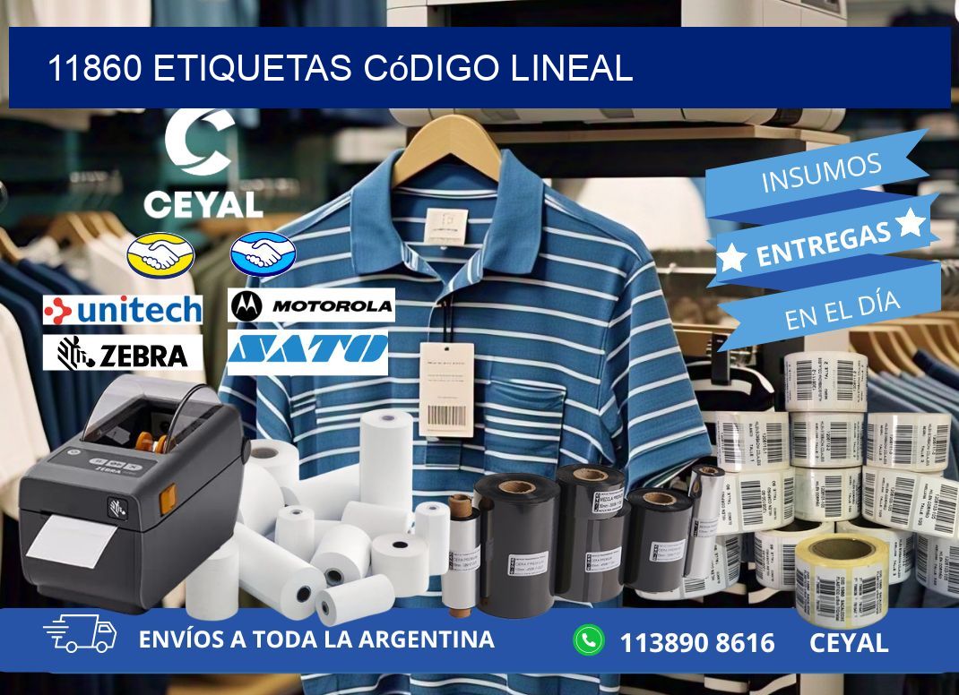 11860 Etiquetas código lineal