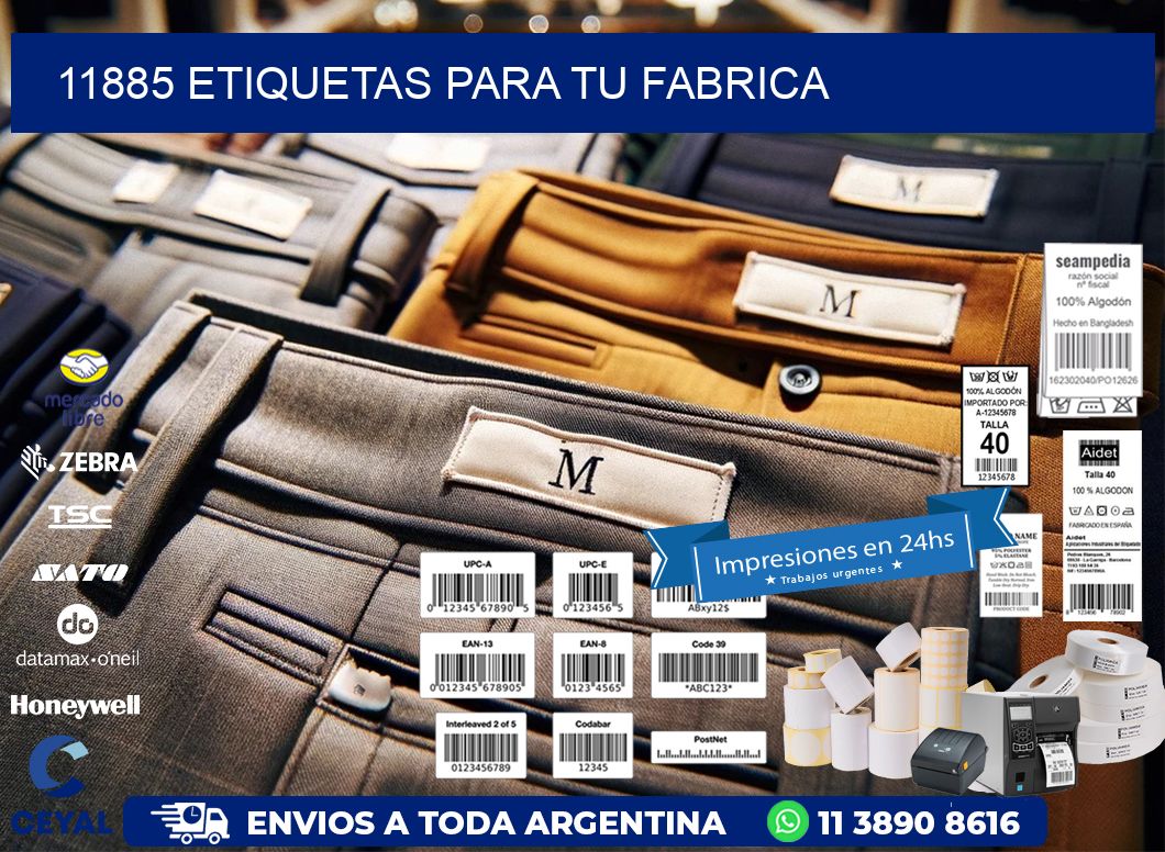11885 etiquetas para tu fabrica