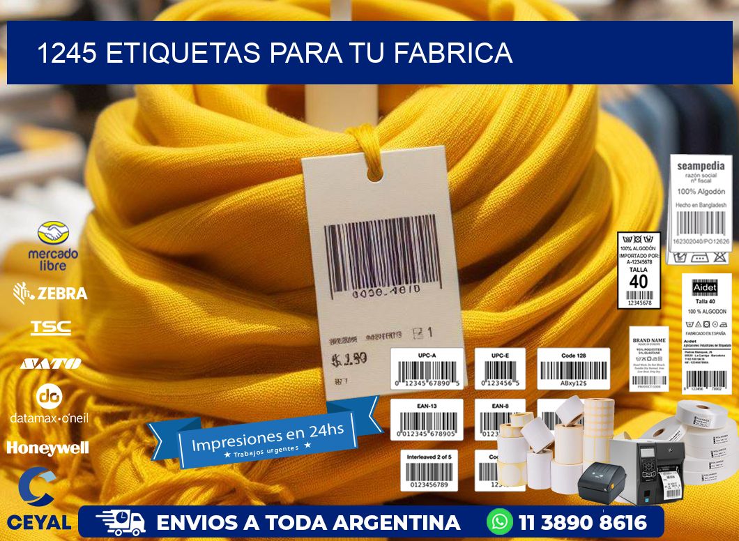 1245 etiquetas para tu fabrica
