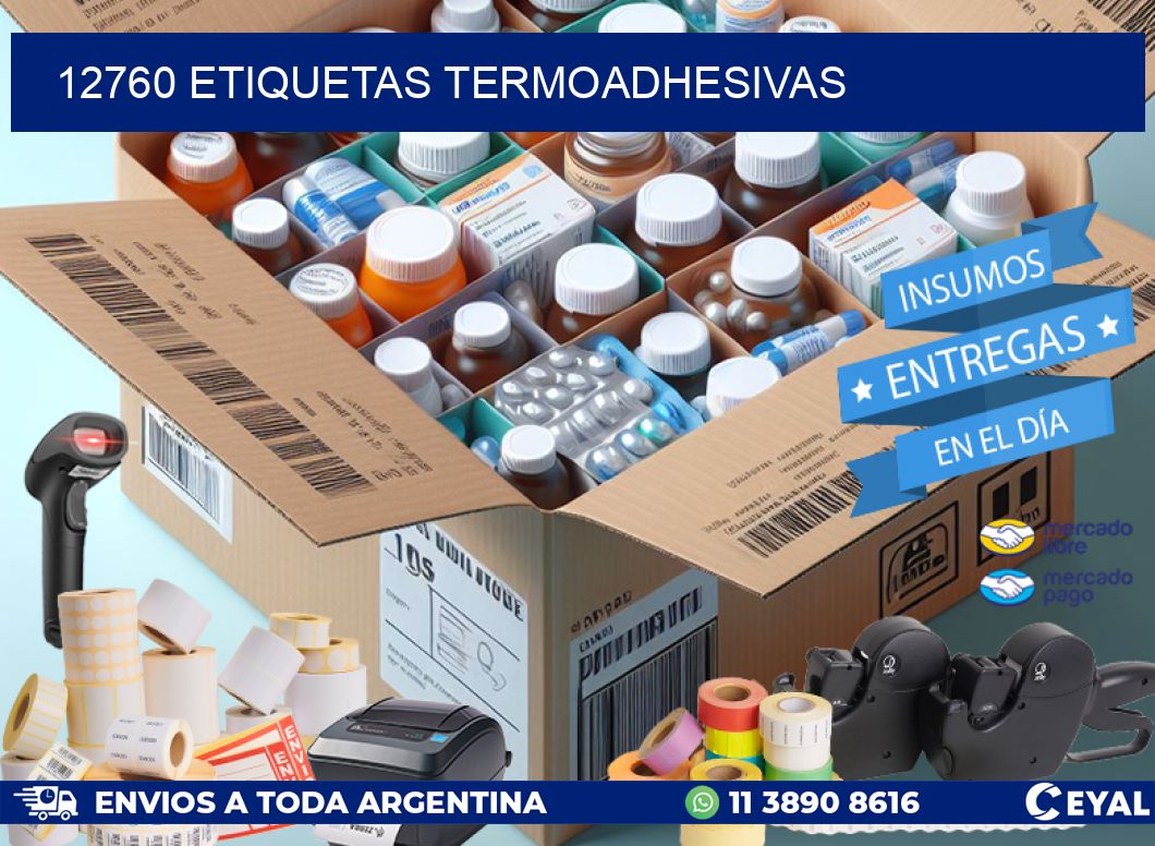 12760 etiquetas termoadhesivas