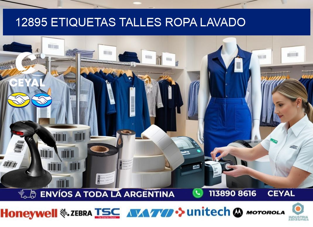 12895 ETIQUETAS TALLES ROPA LAVADO