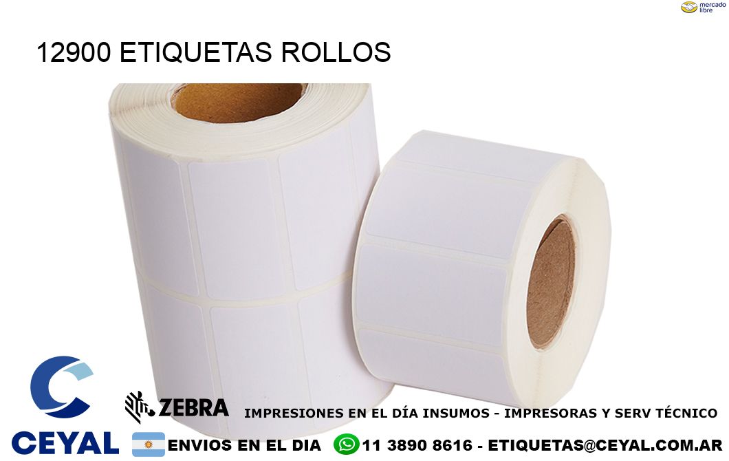 12900 etiquetas rollos