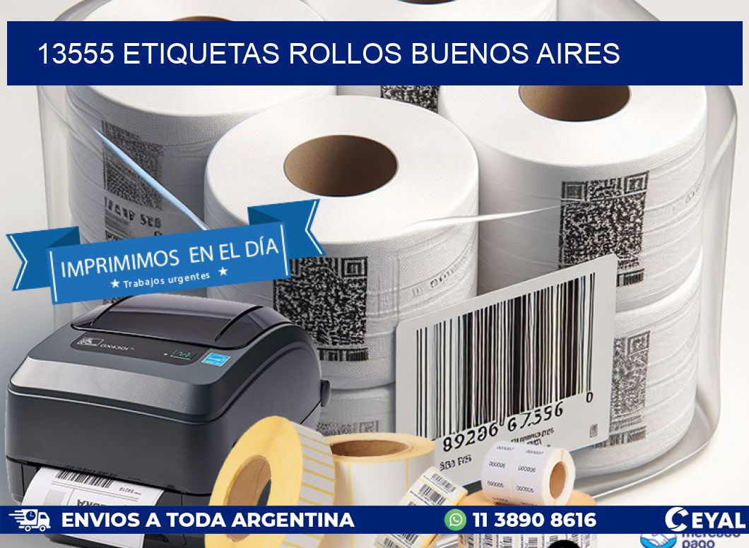 13555 etiquetas rollos buenos aires