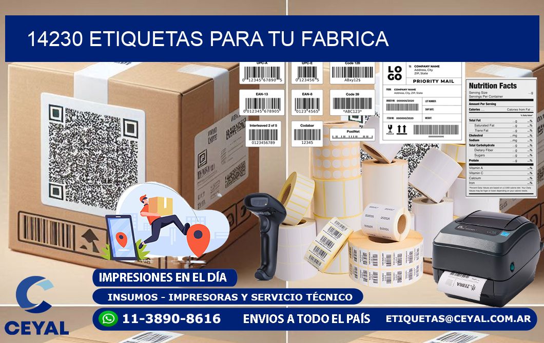 14230 etiquetas para tu fabrica