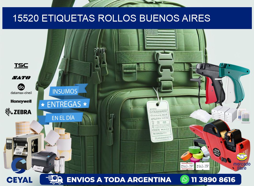 15520 etiquetas rollos buenos aires