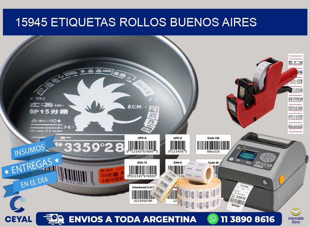 15945 etiquetas rollos buenos aires
