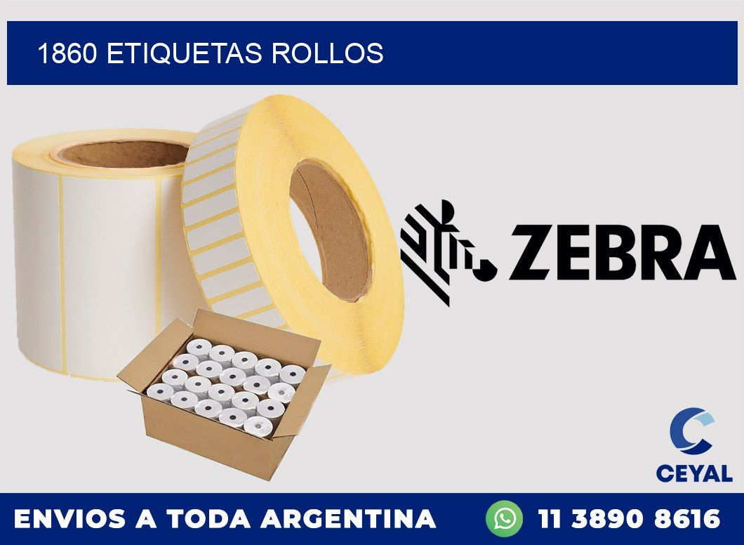 1860 etiquetas rollos