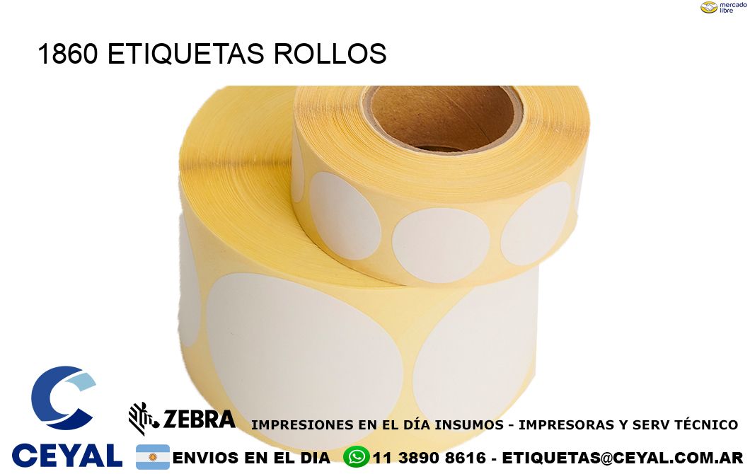 1860 etiquetas rollos