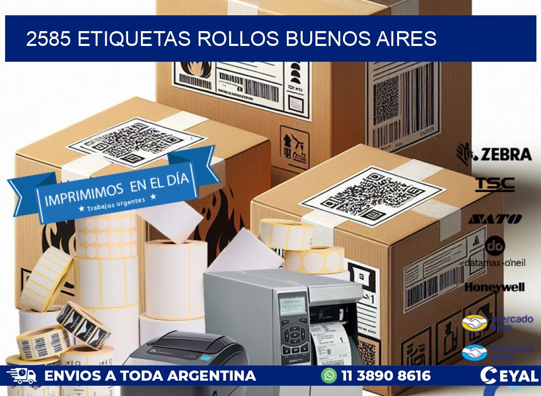 2585 etiquetas rollos buenos aires