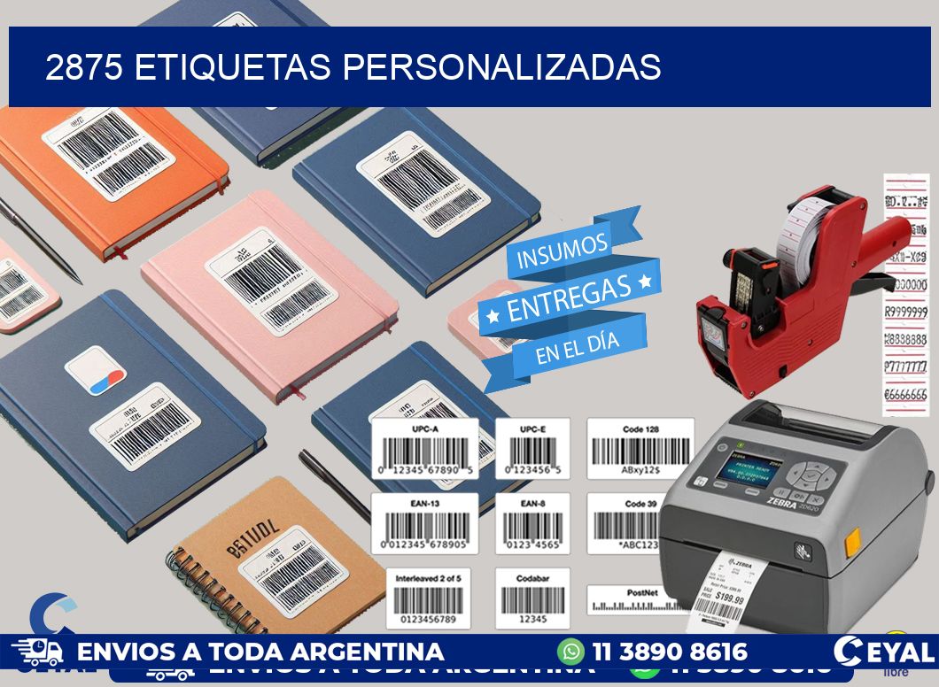 2875 Etiquetas personalizadas