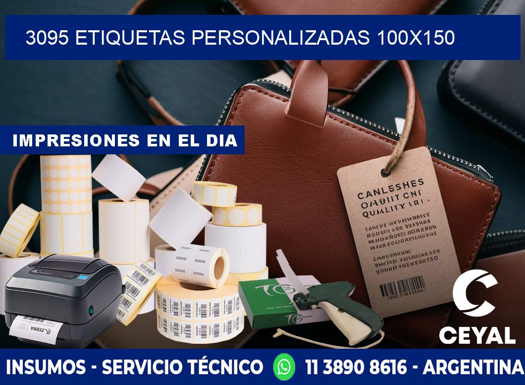 3095 Etiquetas personalizadas 100x150