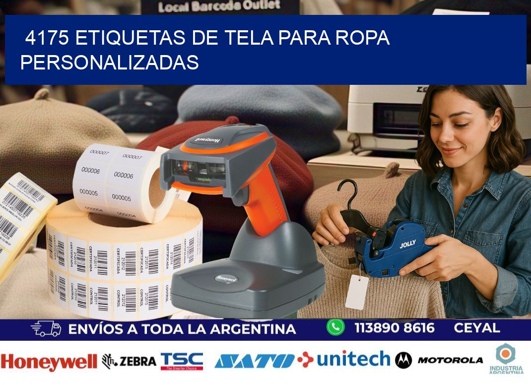 4175 Etiquetas de tela para ropa personalizadas