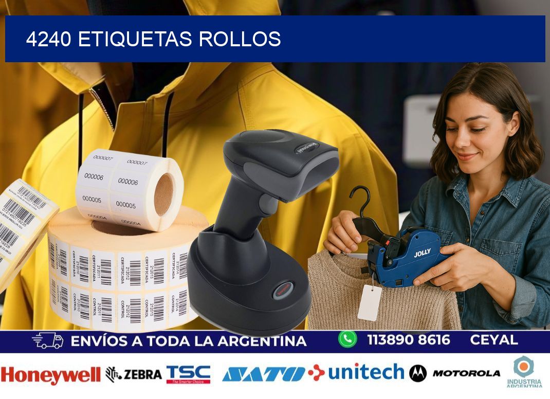 4240 etiquetas rollos