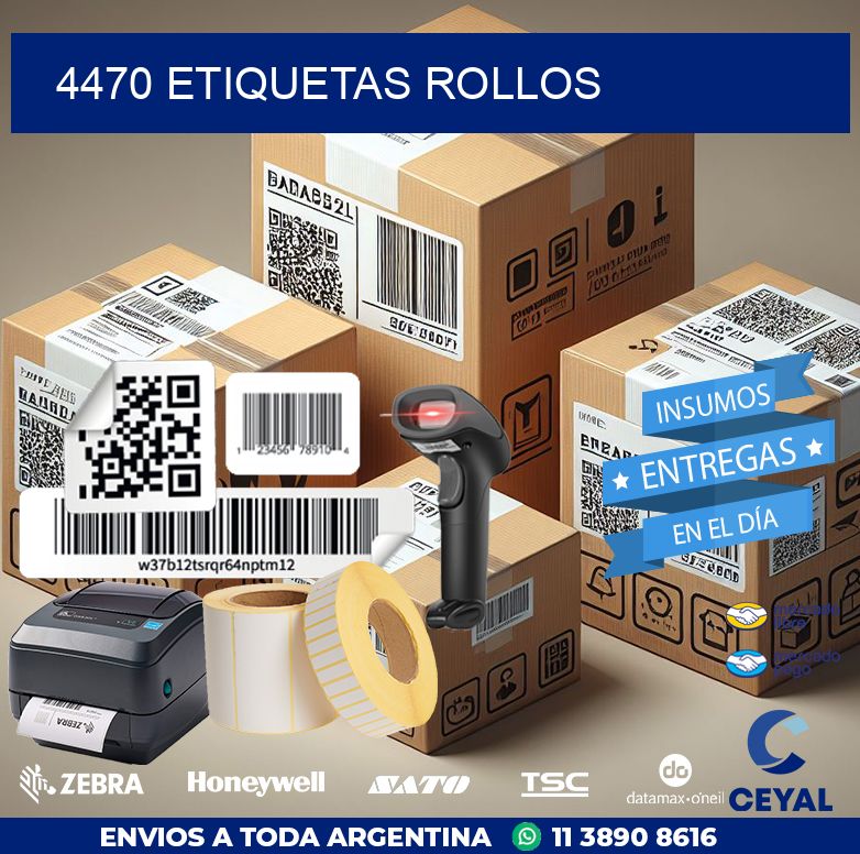 4470 etiquetas rollos
