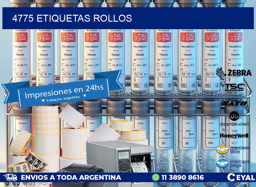 4775 Etiquetas rollos
