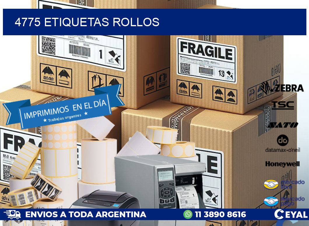 4775 Etiquetas rollos