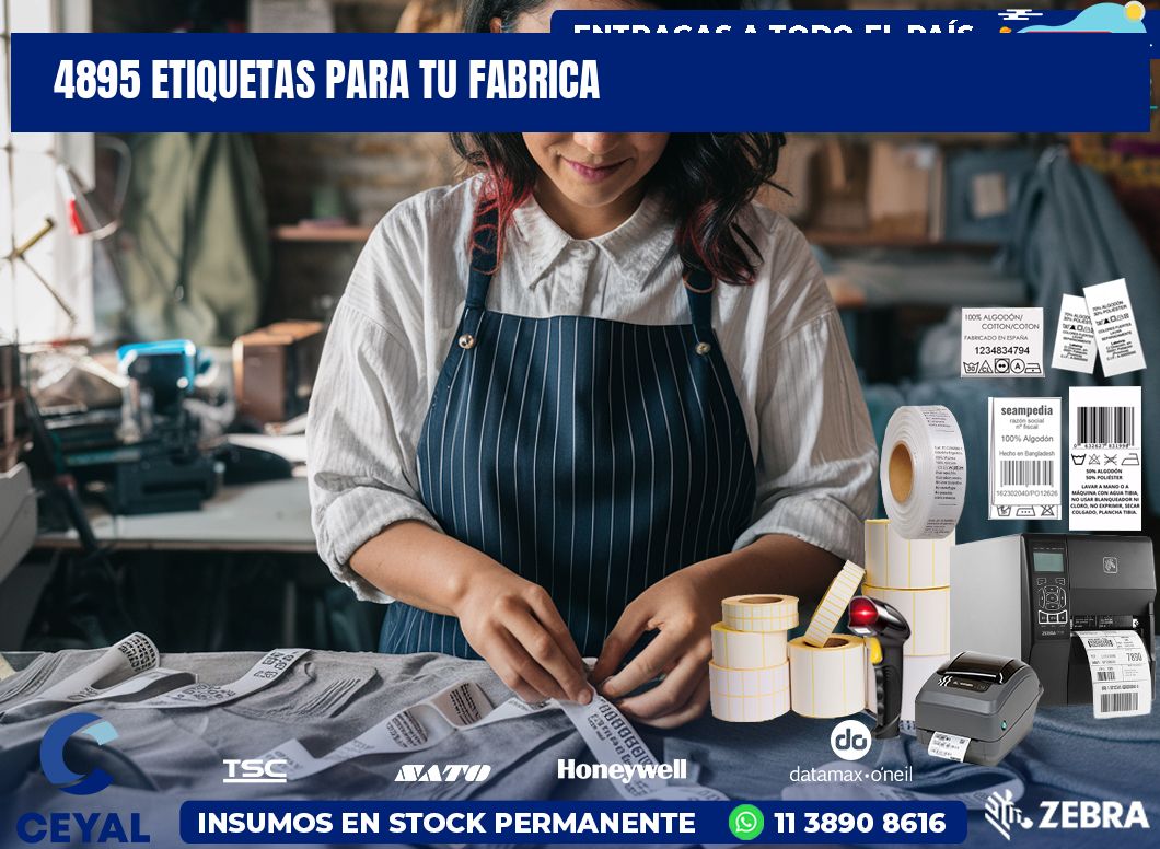 4895 etiquetas para tu fabrica