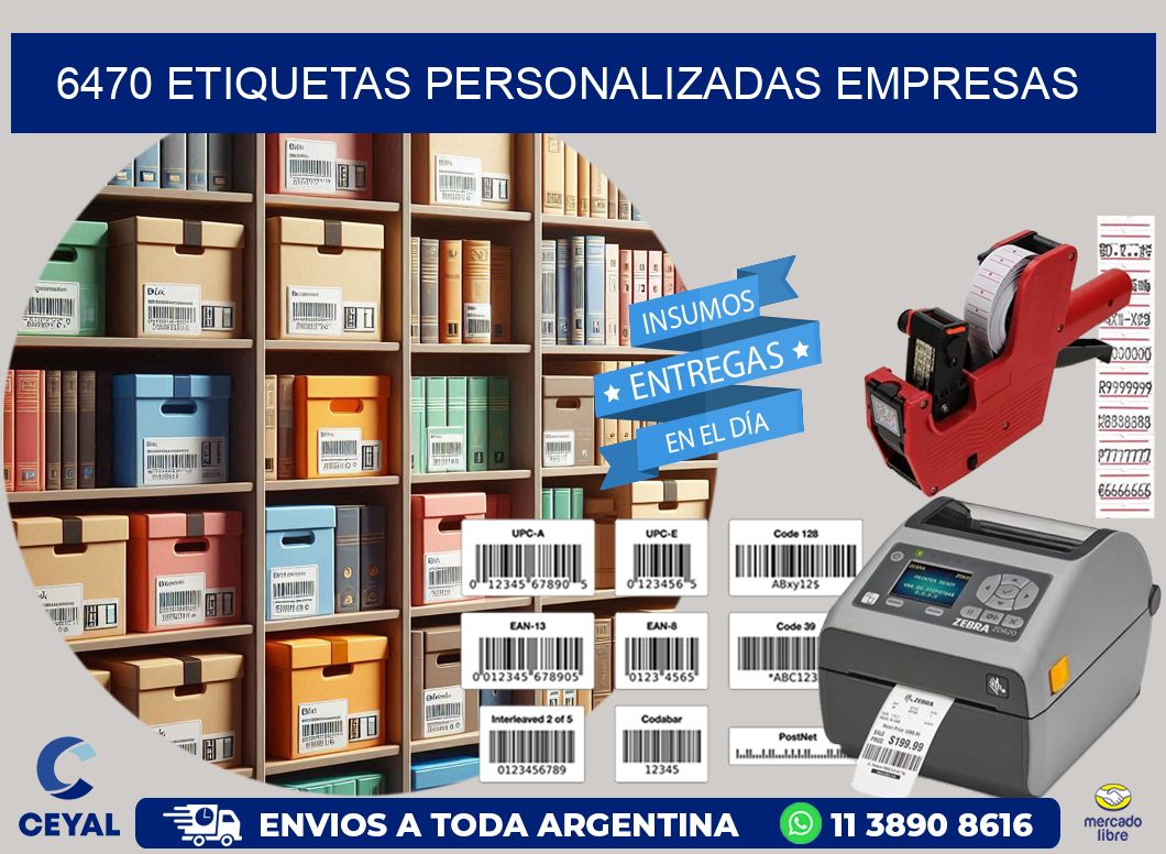 6470 Etiquetas personalizadas empresas